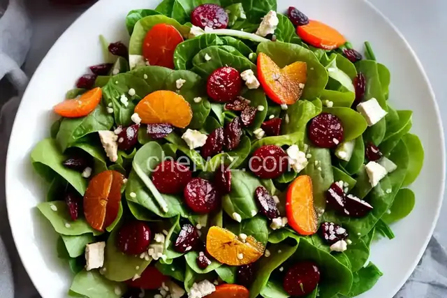 Fall Salad with Cranberry Vinaigrette