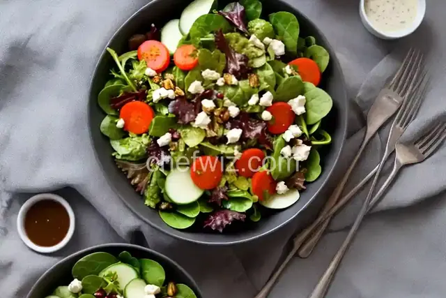 Fall Salad with Maple-Balsamic Dressing