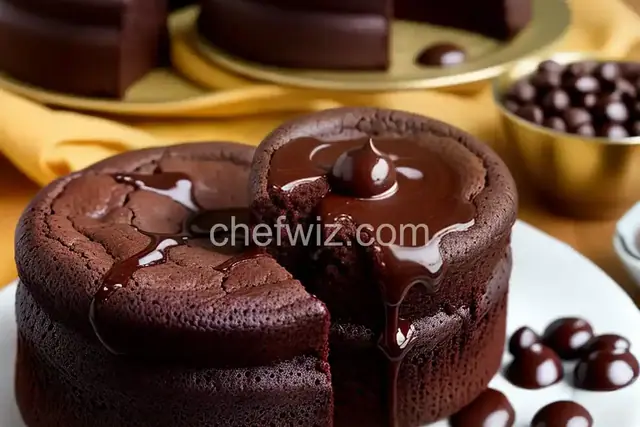 Fallen Chocolate Souffle Mini Cakes