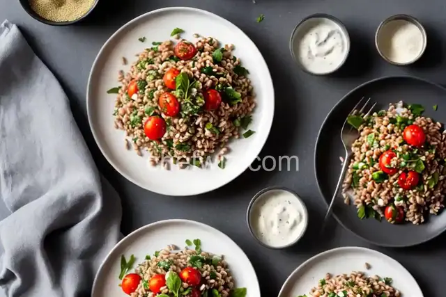 Farro Salad with Tomatoes and Herbs