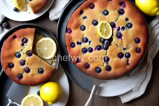 Fat-Free Lemon Blueberry Zucchini Cake