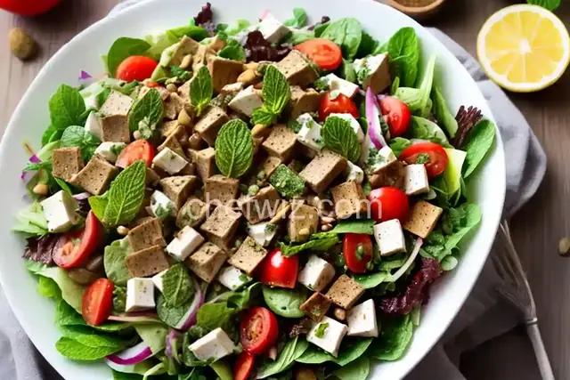 Fattoush Salad with Mint Dressing
