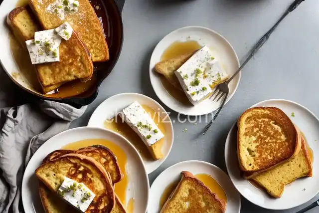 Feta Cheese French Toast with Spiced Honey Syrup