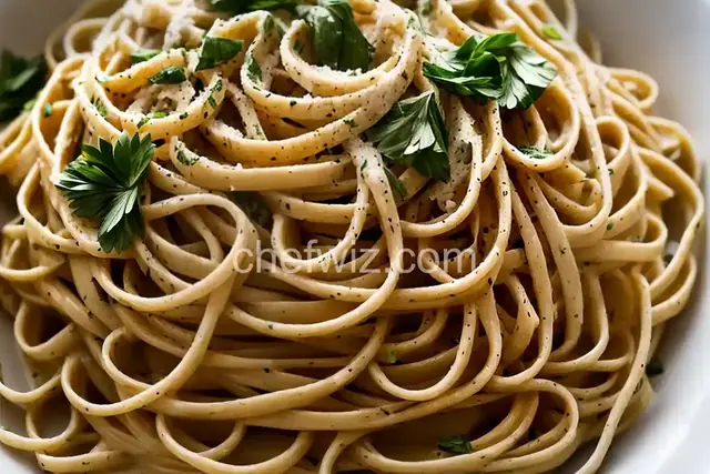 Fettuccine with Garlic Herb Butter