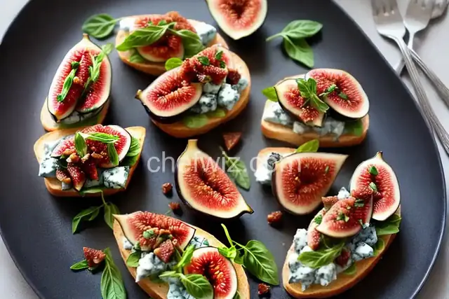 Fig and Blue Cheese Bruschetta