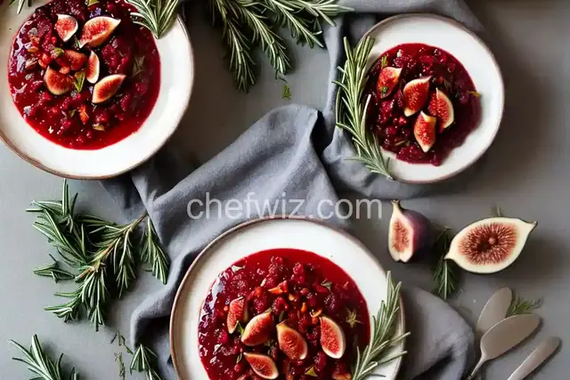 Fig and Rosemary Cranberry Sauce