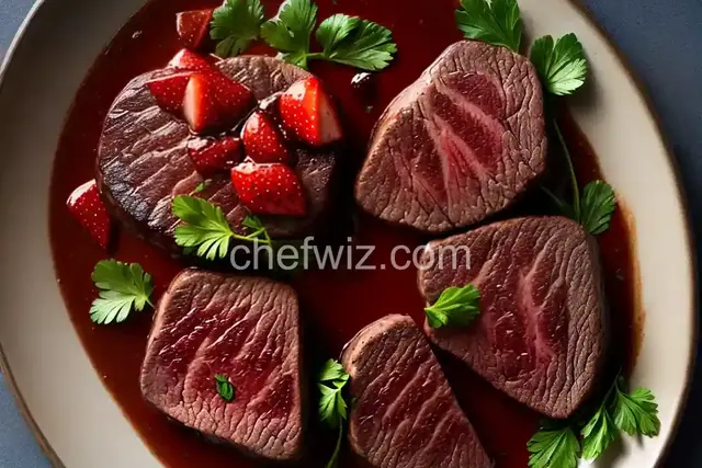 Filet Mignon and Balsamic Strawberries
