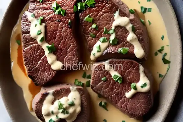 Filet Mignon with Bacon Cream Sauce