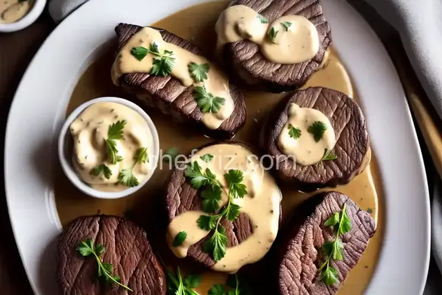 Filet Mignons With Pepper Cream Sauce