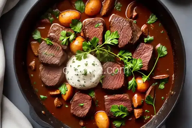 Filet of Beef Bourguignon