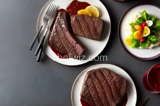 Filet with a Merlot Sauce