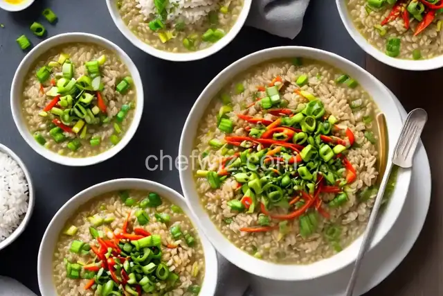 Filipino-Style Congee (Lugaw)