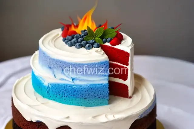 Fire and Ice Cake