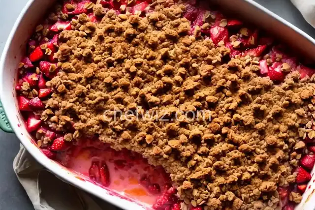 First Prize Strawberry Rhubarb Crisp