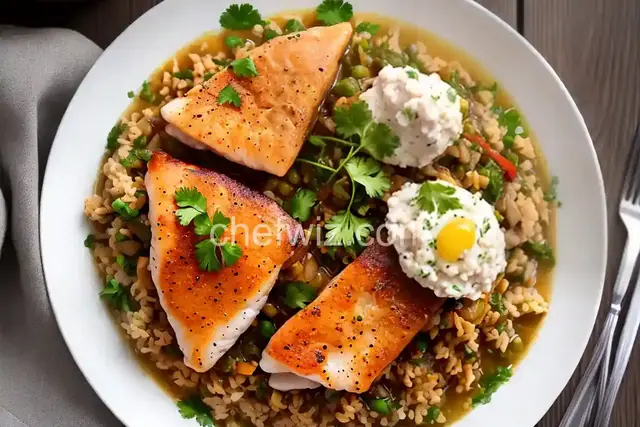 Fish and Brewis with Scruncheons