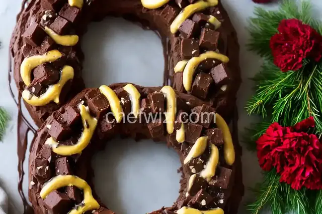 Five-Minute Fudge Wreath