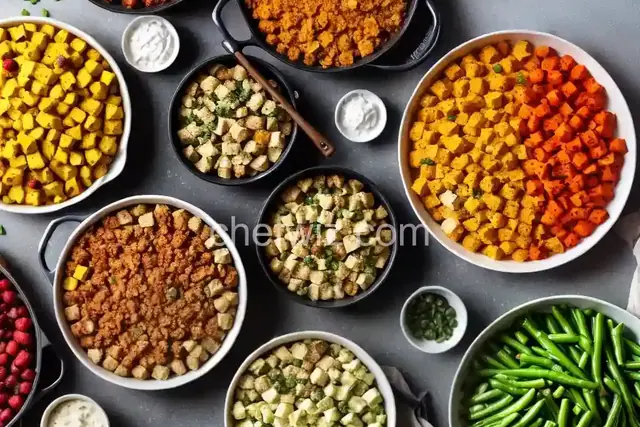 Five Thanksgiving Sides in One Sheet Pan