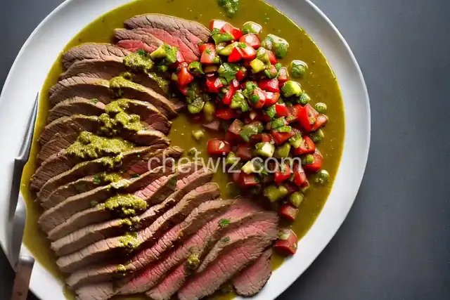 Flank Steak with Salsa Verde