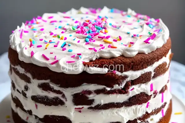 Fluffy Confetti Birthday Cake