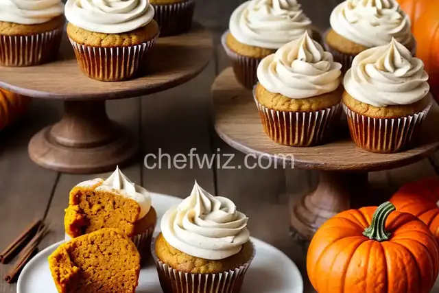 Fluffy Pumpkin Spiced Cupcakes
