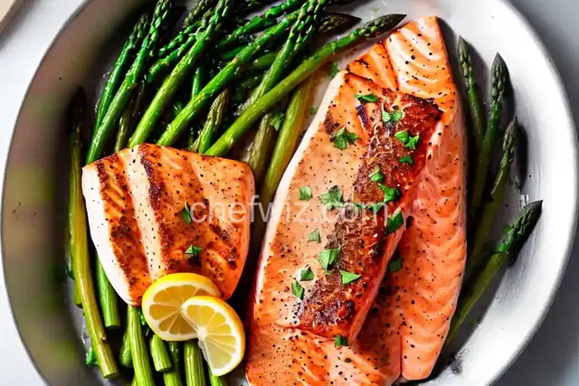 Foil Pack Grilled Salmon with Lemony Asparagus