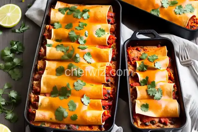 Foil-Packet Chicken Enchiladas