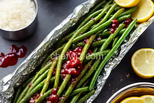 Foil-Pouch Grilled Green Beans