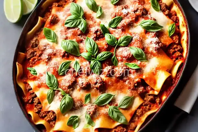 Four Meat Ragu Lasagna