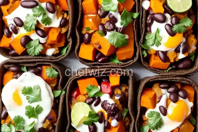 Freezer Breakfast Burritos with Sweet Potato Hash and Black Beans