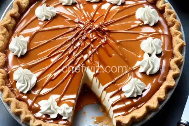 Freezer Caramel Drizzle Pie