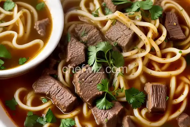 French Onion Beef Noodle Soup