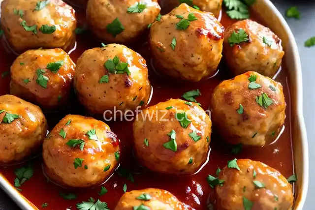 French Onion Chicken Meatballs