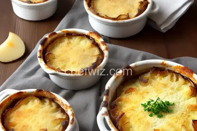 French Onion Soup Potato Gratin