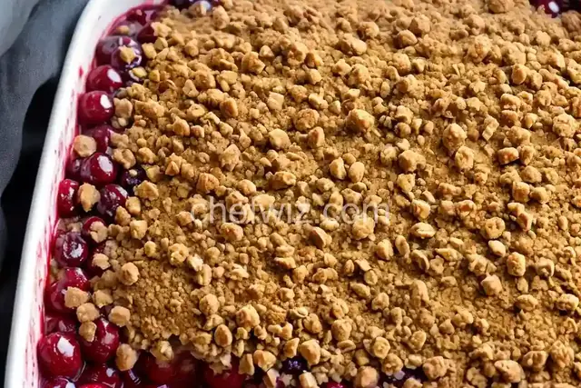 Fresh Cherry Crisp