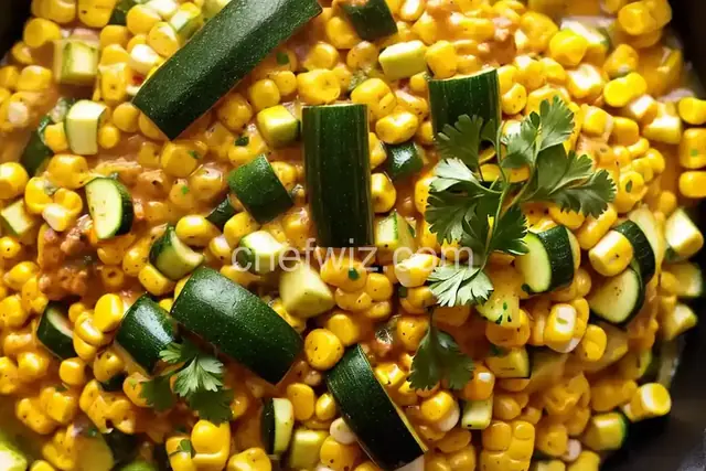 Fresh Corn and Zucchini Saute