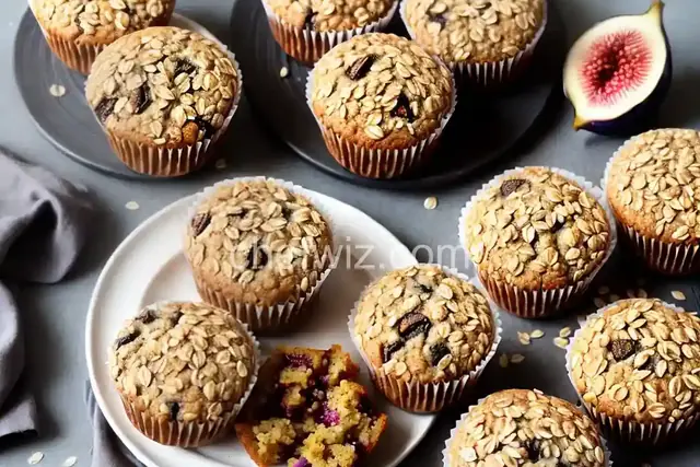 Fresh Fig Oatmeal Muffins
