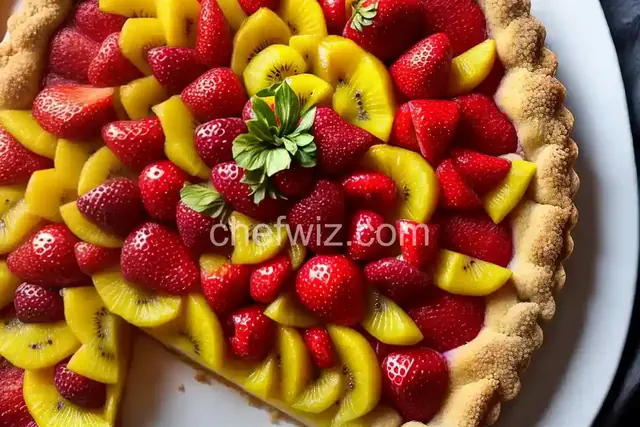 Fresh Fruit Tart With Almond Press-In Crust
