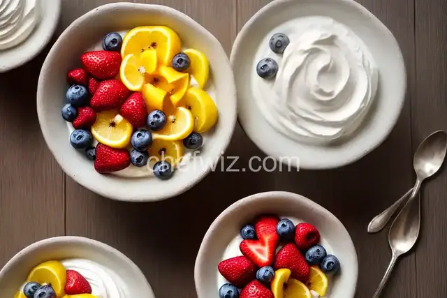 Fresh Fruit with Honey Vanilla Yogurt