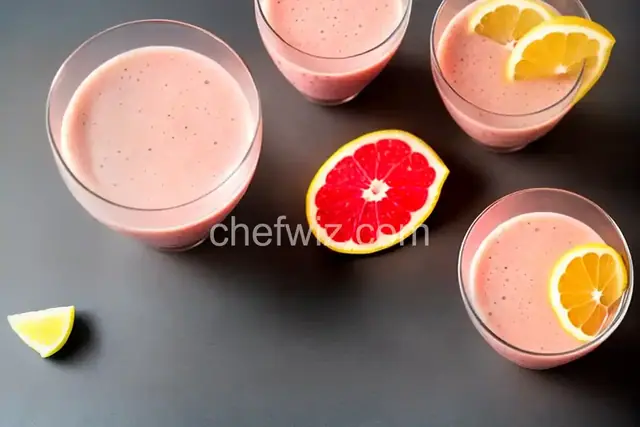 Fresh Grapefruit Juice Smoothie