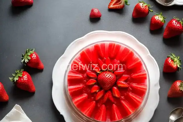Fresh Homemade Strawberry Jello
