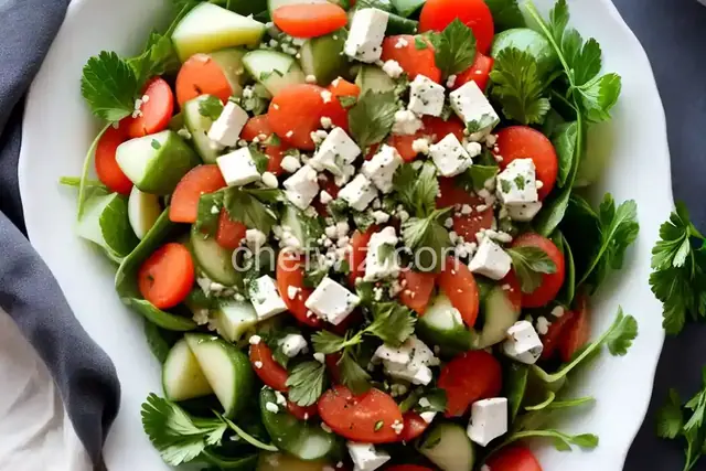 Fresh Mint and Cilantro Melon Salad