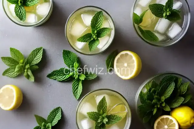 Fresh Mint and Ginger Lemonade
