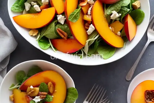 Fresh Peach Salad