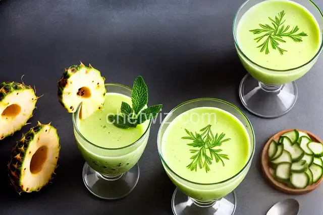 Fresh Pineapple-Cucumber Juice