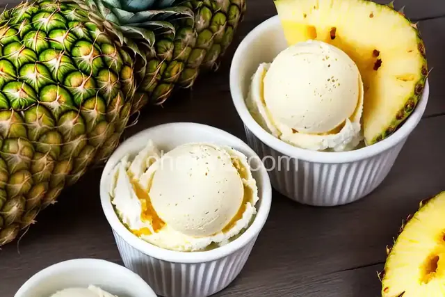 Fresh Pineapple Ice Cream Recipe