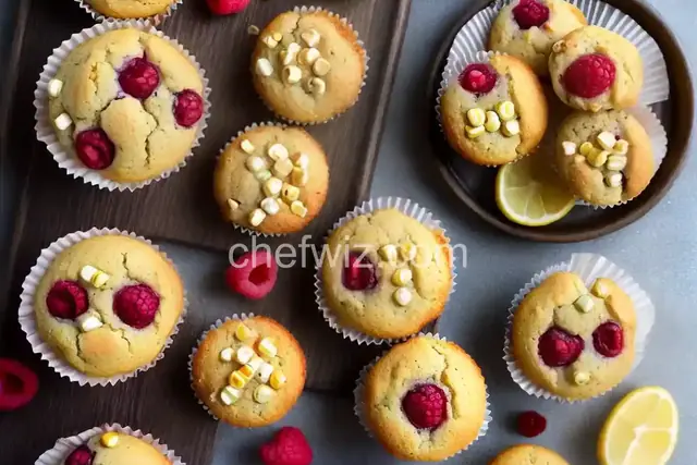 Fresh Raspberry Mini Corn Muffins