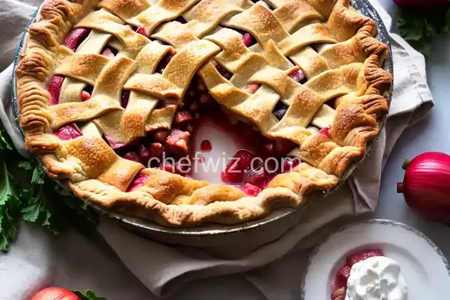 Fresh Rhubarb Pie