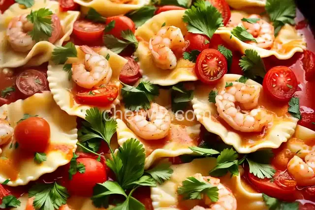 Fresh Shrimp and Tomato Ravioli