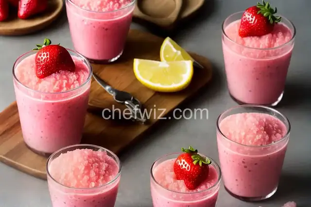 Fresh Strawberry Granita