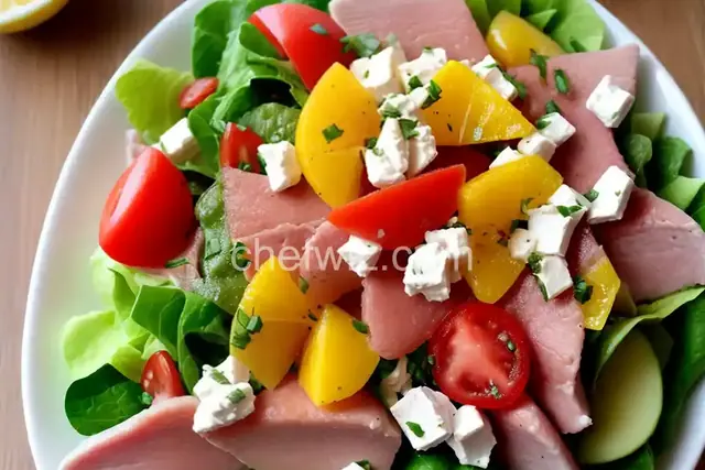 Fresh Summertime Bow-Tie Ham Salad
